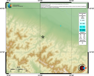 Mappa comuni con almeno 3 questionari