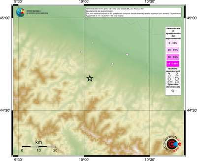 Mappa comuni con almeno 3 questionari