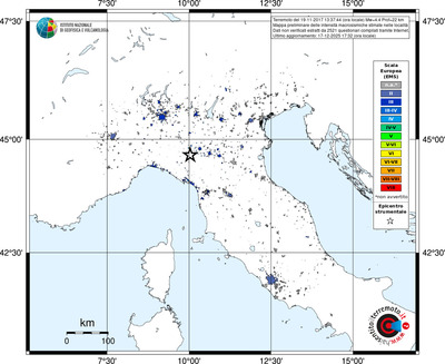 Mappa EMS - territori località