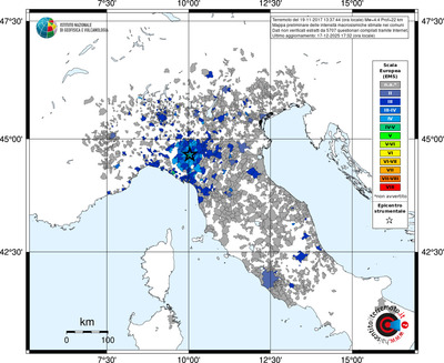 Mappa EMS - territori comuni