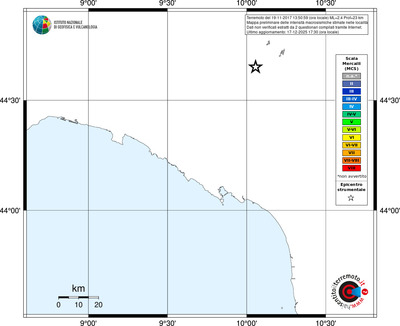 Mappa MCS - territori località