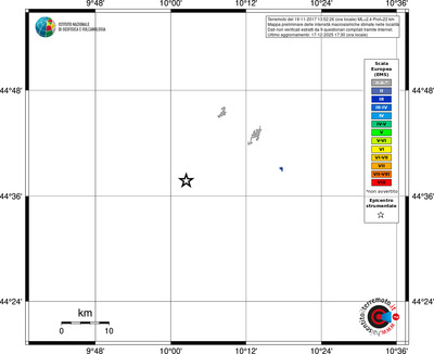 Mappa EMS - territori località
