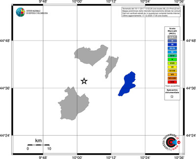 Mappa MCS - territori comuni