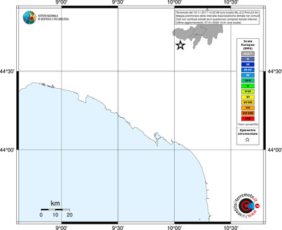 Mappa EMS - territori comuni