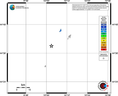 Mappa MCS - territori località