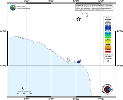 Mappa EMS - territori località