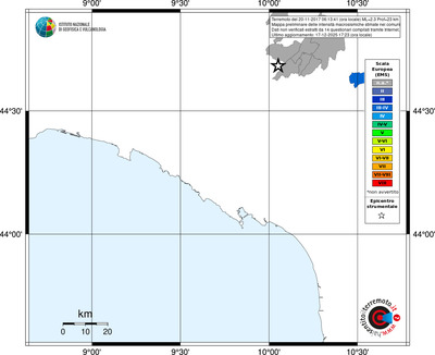 Mappa EMS - territori comuni