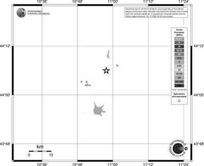 Mappa EMS - territori località