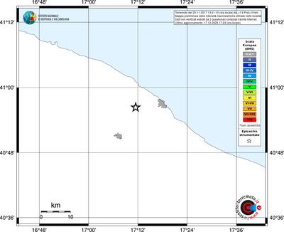 Mappa EMS - territori località