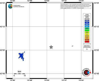 Mappa EMS - territori località