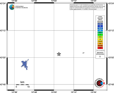 Mappa MCS - territori località