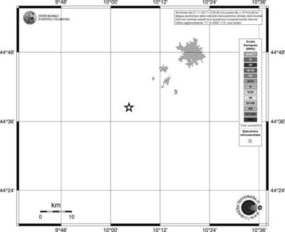 Mappa EMS - territori località