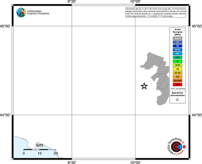 Mappa EMS - territori comuni