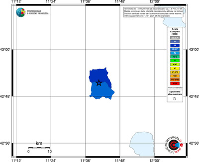 Mappa EMS - territori comuni