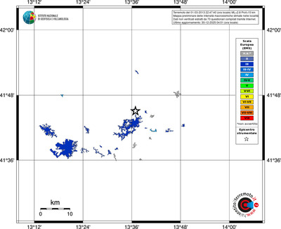 Mappa EMS - territori località