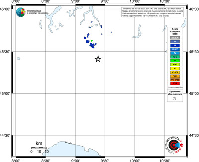 Mappa EMS - territori località