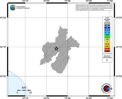 Mappa EMS - territori comuni