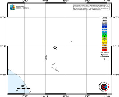Mappa MCS - territori località