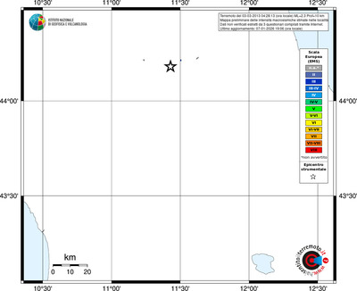 Mappa EMS - territori località