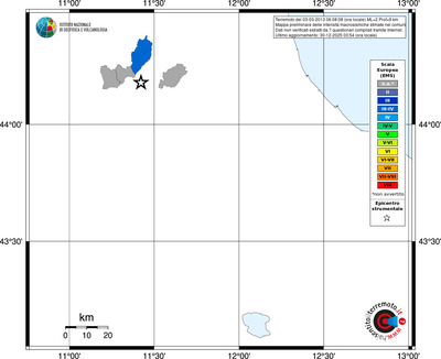 Mappa EMS - territori comuni