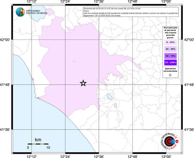 Mappa territorio comunale con almeno 3 questionari
