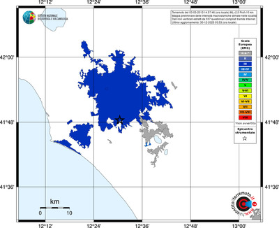 Mappa EMS - territori località