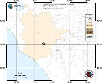 Mappa territorio comunale con almeno 3 questionari