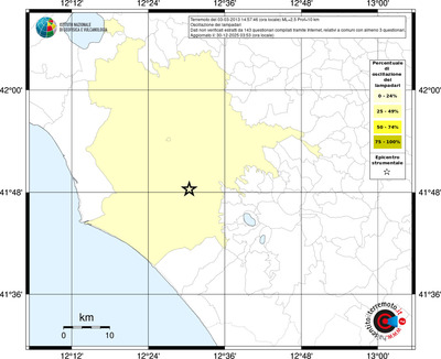 Mappa territorio comunale con almeno 3 questionari