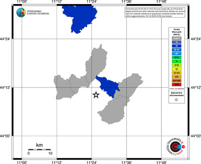 Mappa MCS - territori comuni