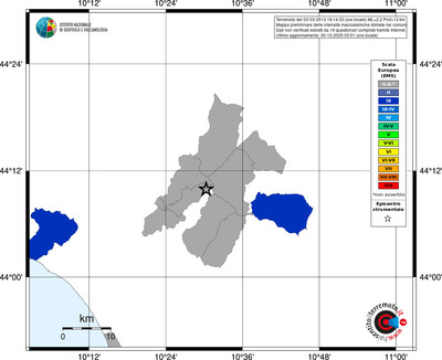 Mappa EMS - territori comuni