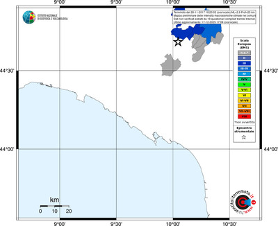 Mappa EMS - territori comuni