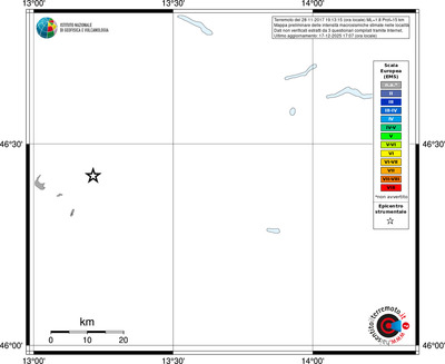 Mappa EMS - territori località