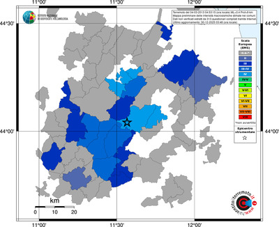 Mappa EMS - territori comuni