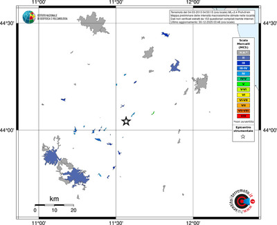 Mappa MCS - territori località