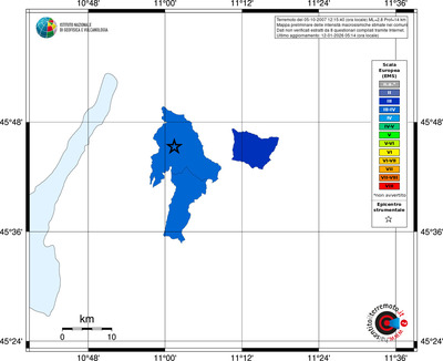 Mappa EMS - territori comuni