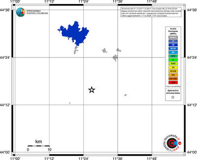 Mappa EMS - territori località