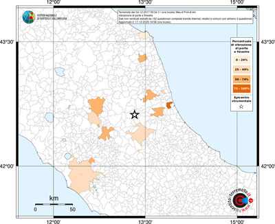 Mappa territorio comunale con almeno 3 questionari