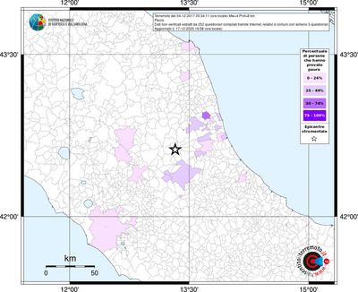Mappa territorio comunale con almeno 3 questionari