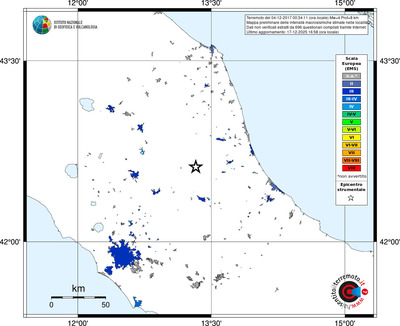 Mappa EMS - territori località