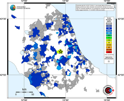 Mappa EMS - territori comuni
