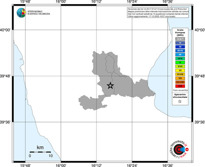 Mappa EMS - territori comuni