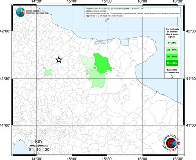 Mappa territorio comunale con almeno 3 questionari