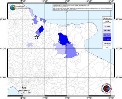 Mappa territorio comunale con almeno 3 questionari