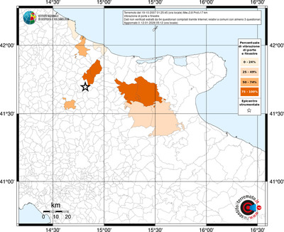 Mappa territorio comunale con almeno 3 questionari