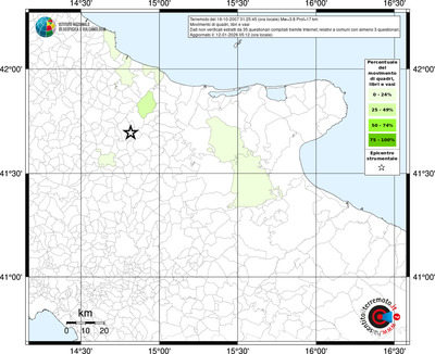 Mappa territorio comunale con almeno 3 questionari