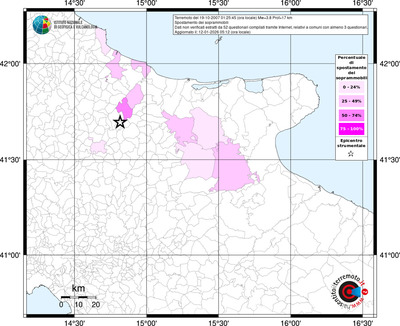 Mappa territorio comunale con almeno 3 questionari