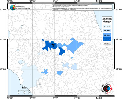 Mappa territorio comunale con almeno 3 questionari