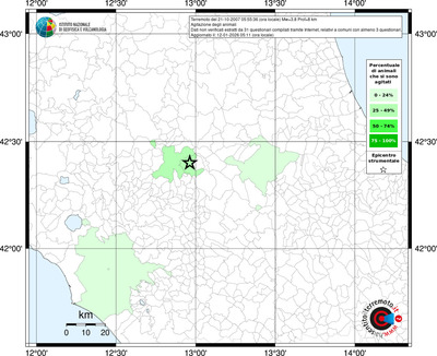 Mappa territorio comunale con almeno 3 questionari