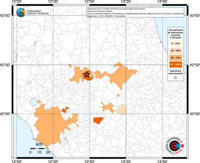 Mappa territorio comunale con almeno 3 questionari