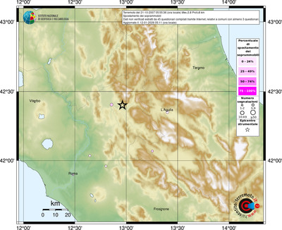 Mappa comuni con almeno 3 questionari